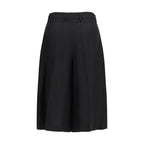 Bermudashorts aus schwarzer Viskose