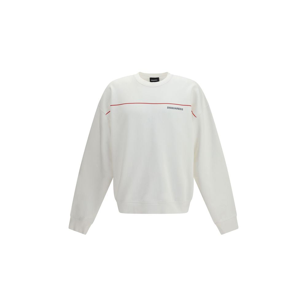Weißes Baumwoll-Sweatshirt