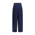 Freizeithose aus blauer Baumwolle