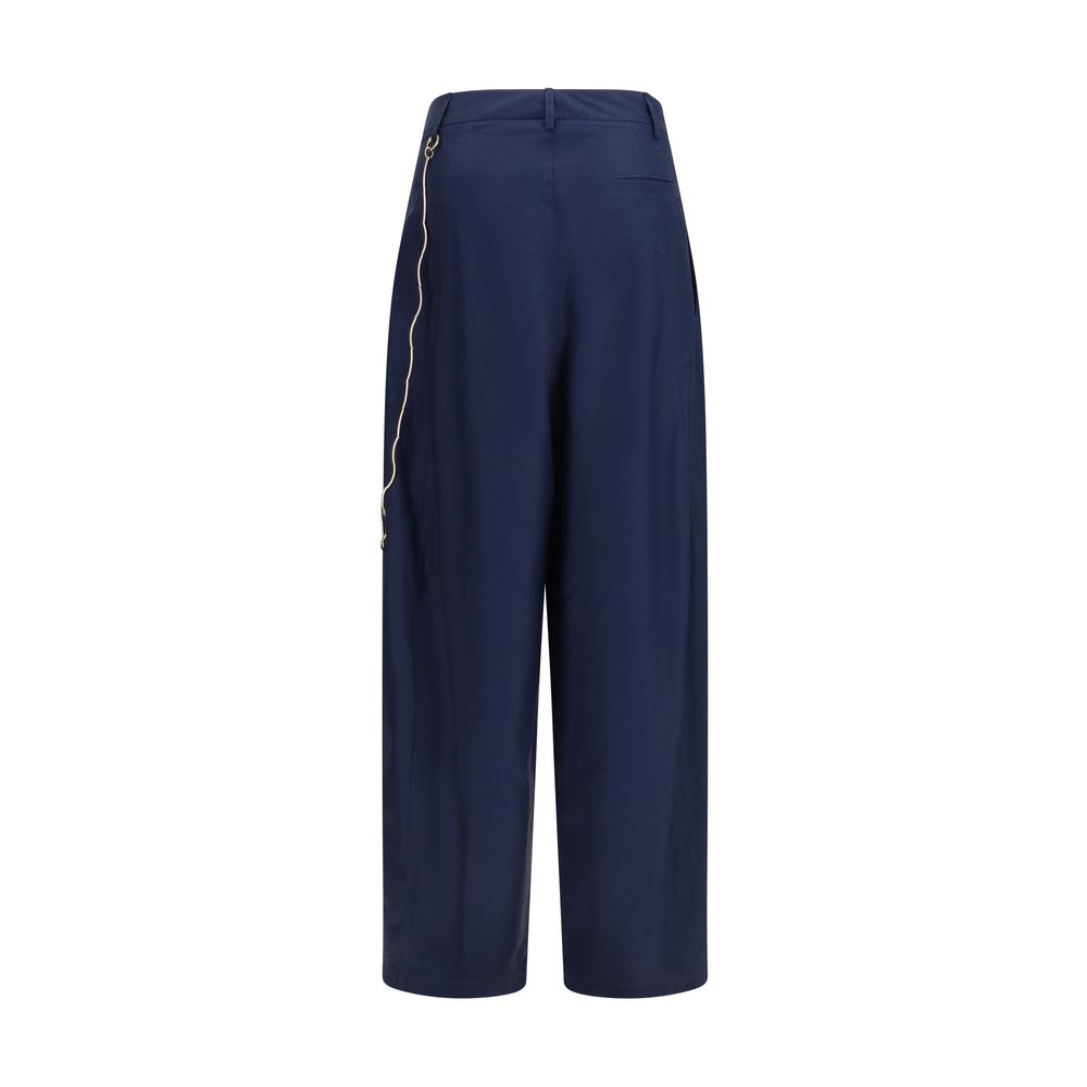 Freizeithose aus blauer Baumwolle