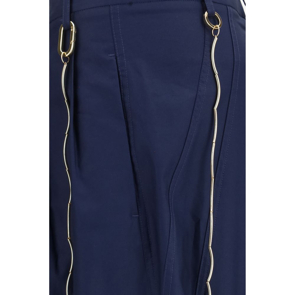 Freizeithose aus blauer Baumwolle