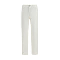 Jeans dritti in cotone bianco