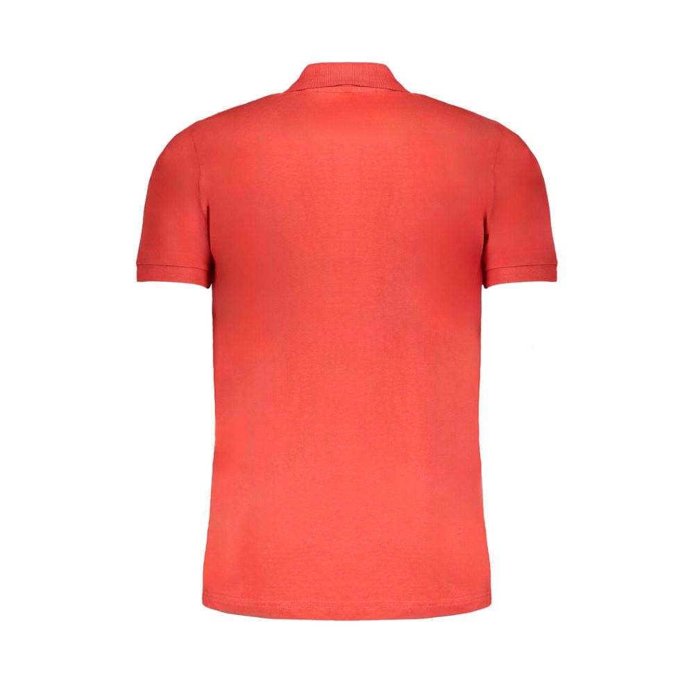 Rotes Polo-Shirt für Herren aus Baumwolle