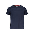 Blue Cotton Men T-Shirt