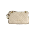 Beige Polyurethan Damentasche