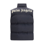 Black Polyamide Sleeveless Jacket