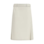 Gray Cotton Long Skirt