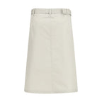 Gray Cotton Long Skirt