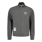 Black Cotton Men Sweatshirt