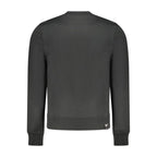 Black Cotton Men's Sweatshirt