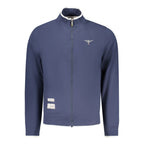 Blue Cotton Men Sweatshirt