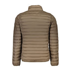 Brown Polyester Men's Jacket