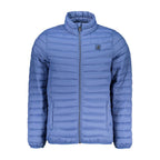 Blue Polyester Men's Jacket
