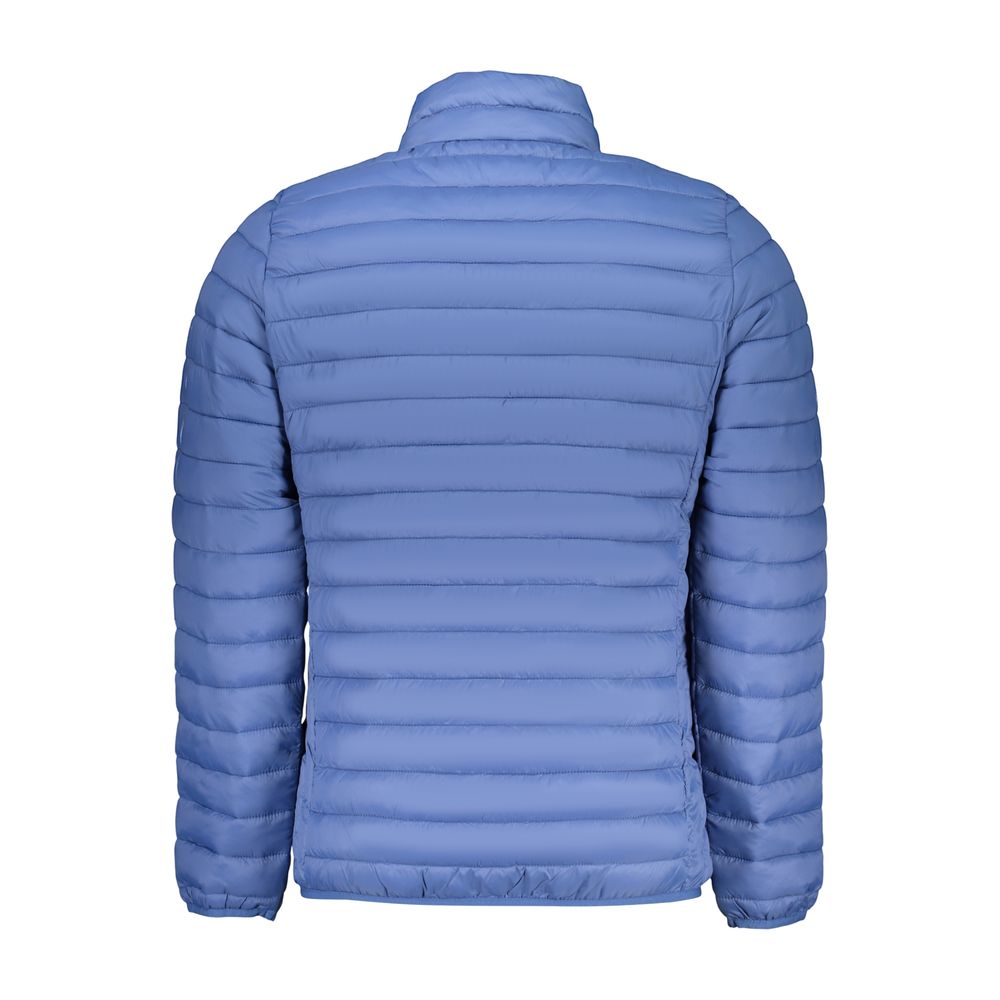 Blue Polyester Men's Jacket