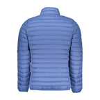 Blue Polyester Men's Jacket