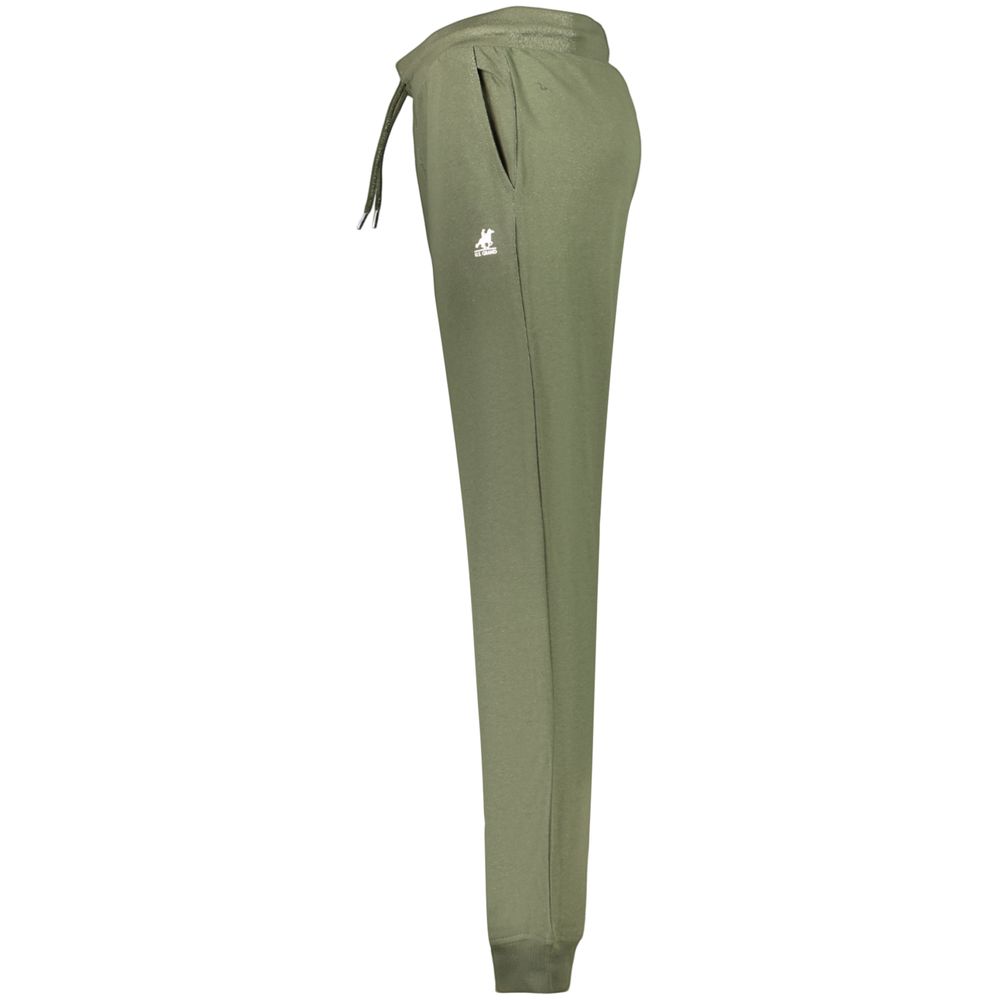Green Cotton Menswear Trouser