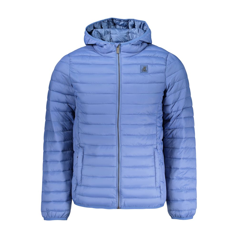 Blu Polyester Men Jacket