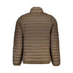 Brown Polyester Men's Jacket