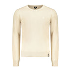 Beige Cotton Men Sweater