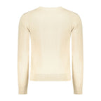 Beige Cotton Men Sweater