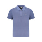 Blue Organic Cotton Men Polo