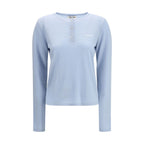 Sportbekleidung aus blauem Kaschmir