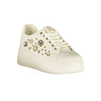 Bianco Polyurethane Women Sneaker