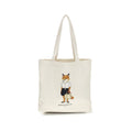 Beige Handtasche aus Baumwolle