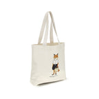 Beige Handtasche aus Baumwolle