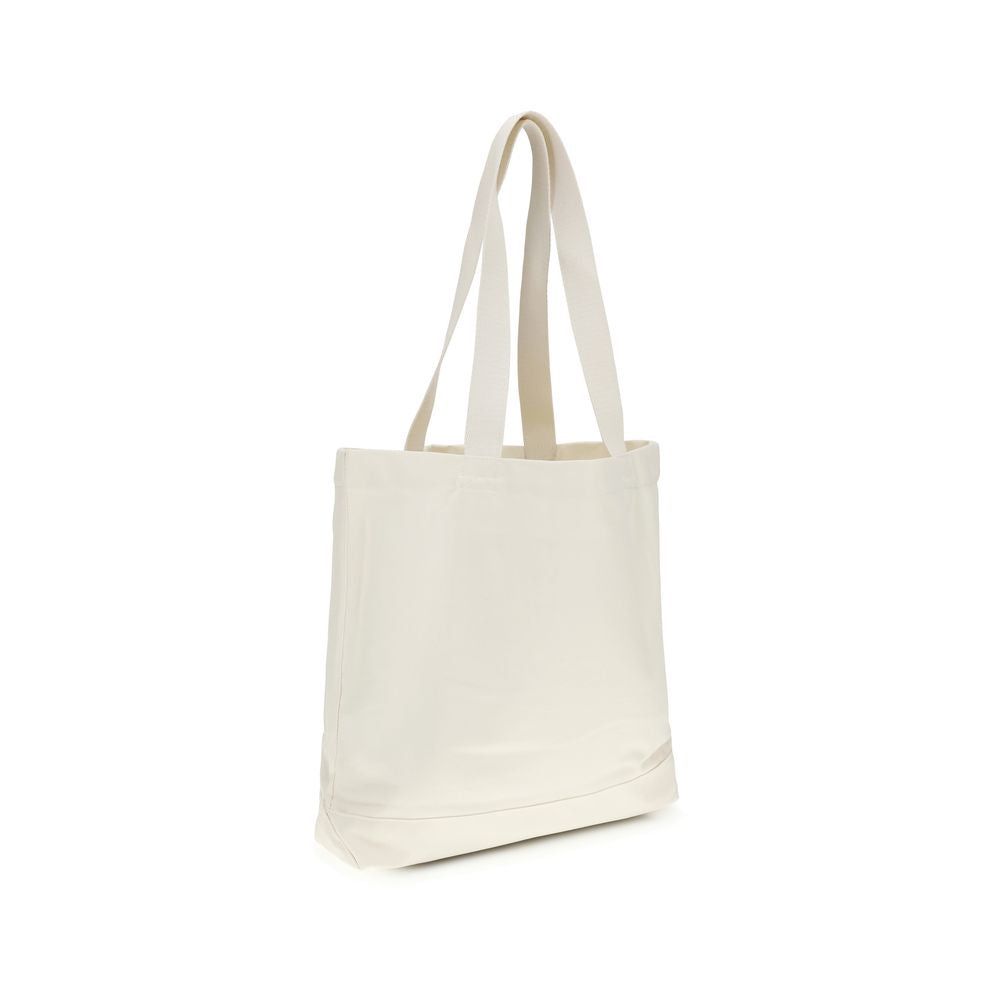 Beige Handtasche aus Baumwolle