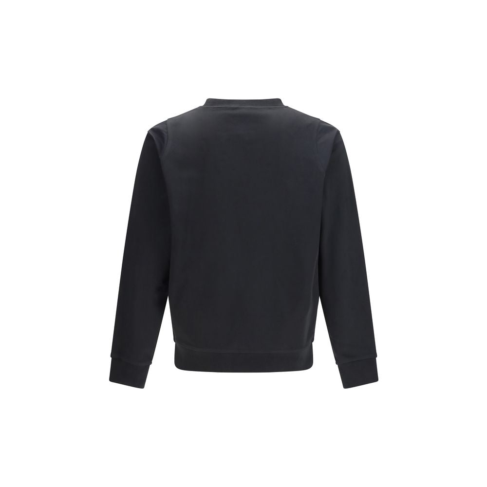 Schwarzes Baumwollsweatshirt
