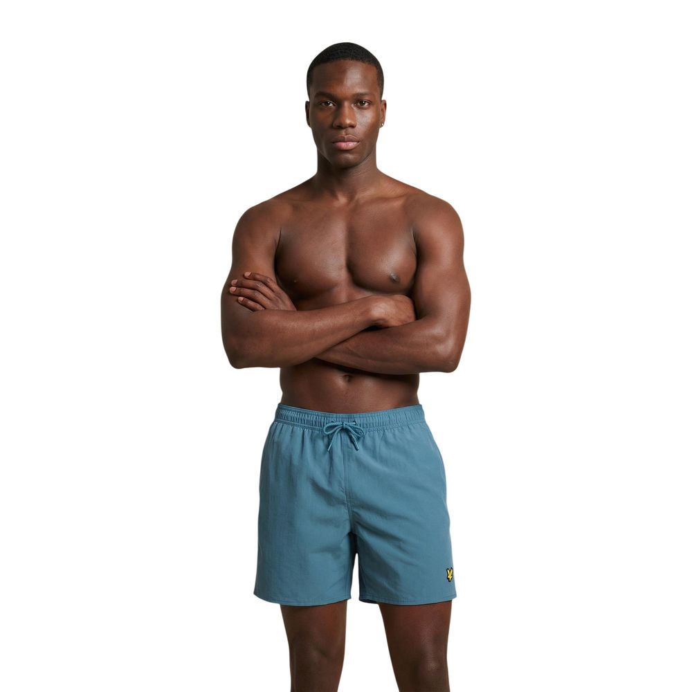 Pantaloncini da bagno in poliammide blu