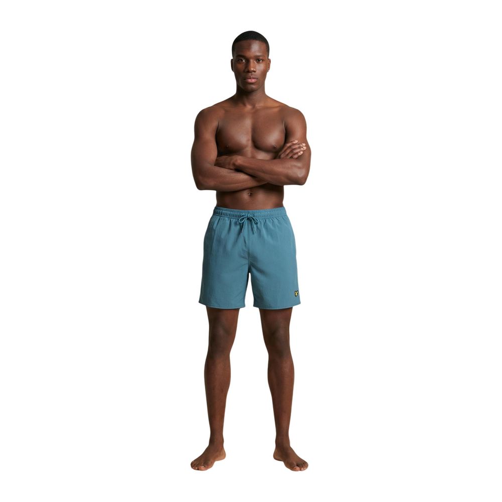Pantaloncini da bagno in poliammide blu