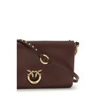 Schultertasche aus Kalbsleder, lila, Bos Taurus