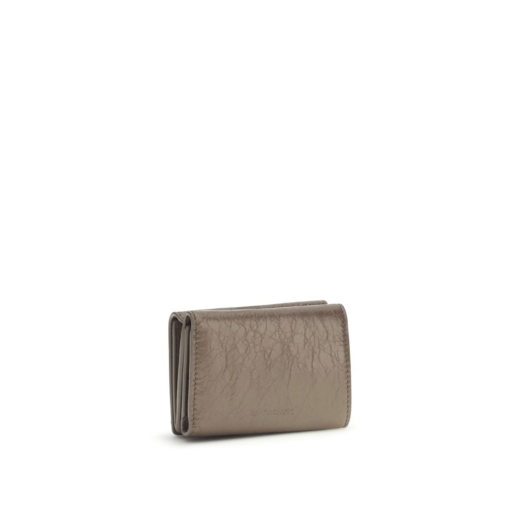 Beige Lammleder Ovis Aries Aries Geldbörse