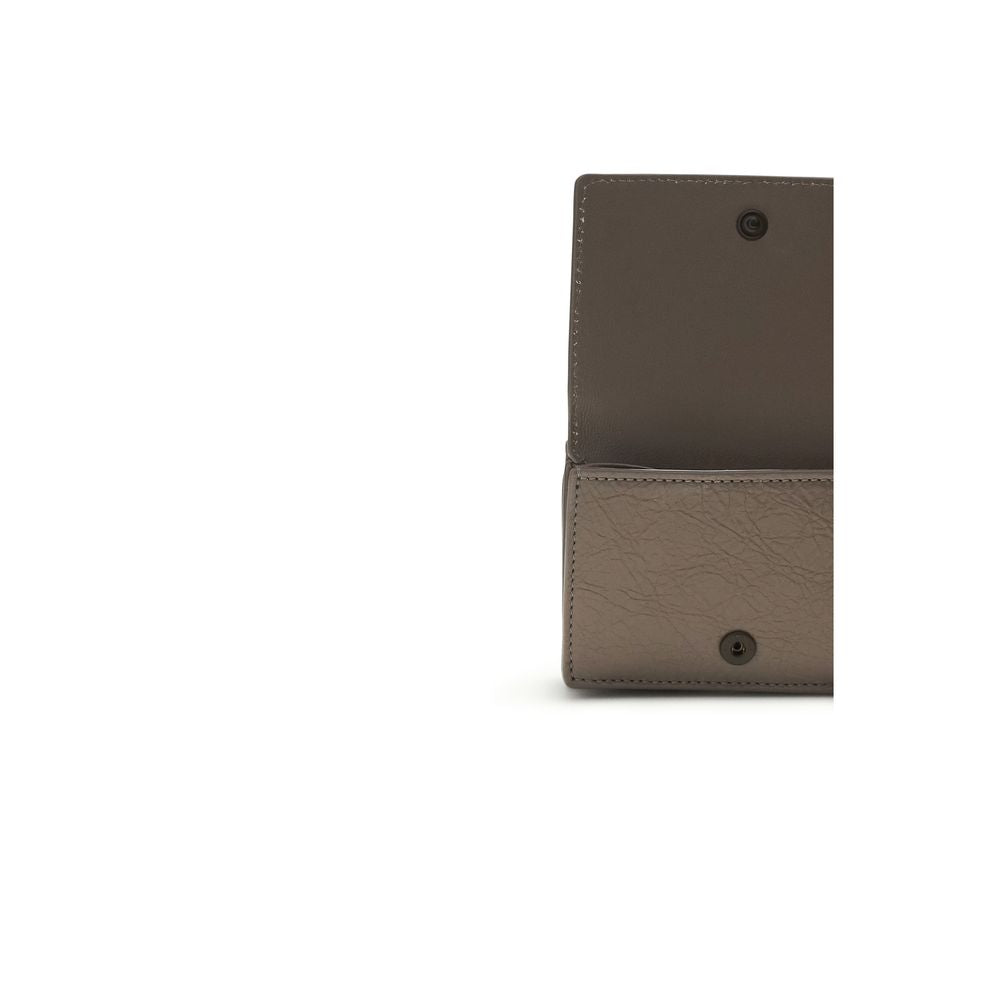 Beige Lammleder Ovis Aries Aries Geldbörse