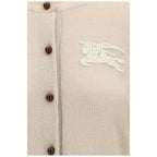 Beige Polyester Cardigan