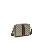Beige Fabric Shoulder Bag