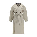Beiger Polyamid-Trenchcoat