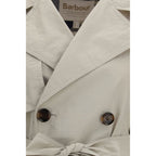 Beiger Polyamid-Trenchcoat
