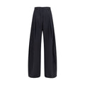 Black Cotton Casual Pants
