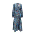Blaues Freizeitkleid aus Baumwolle