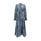 Blaues Freizeitkleid aus Baumwolle
