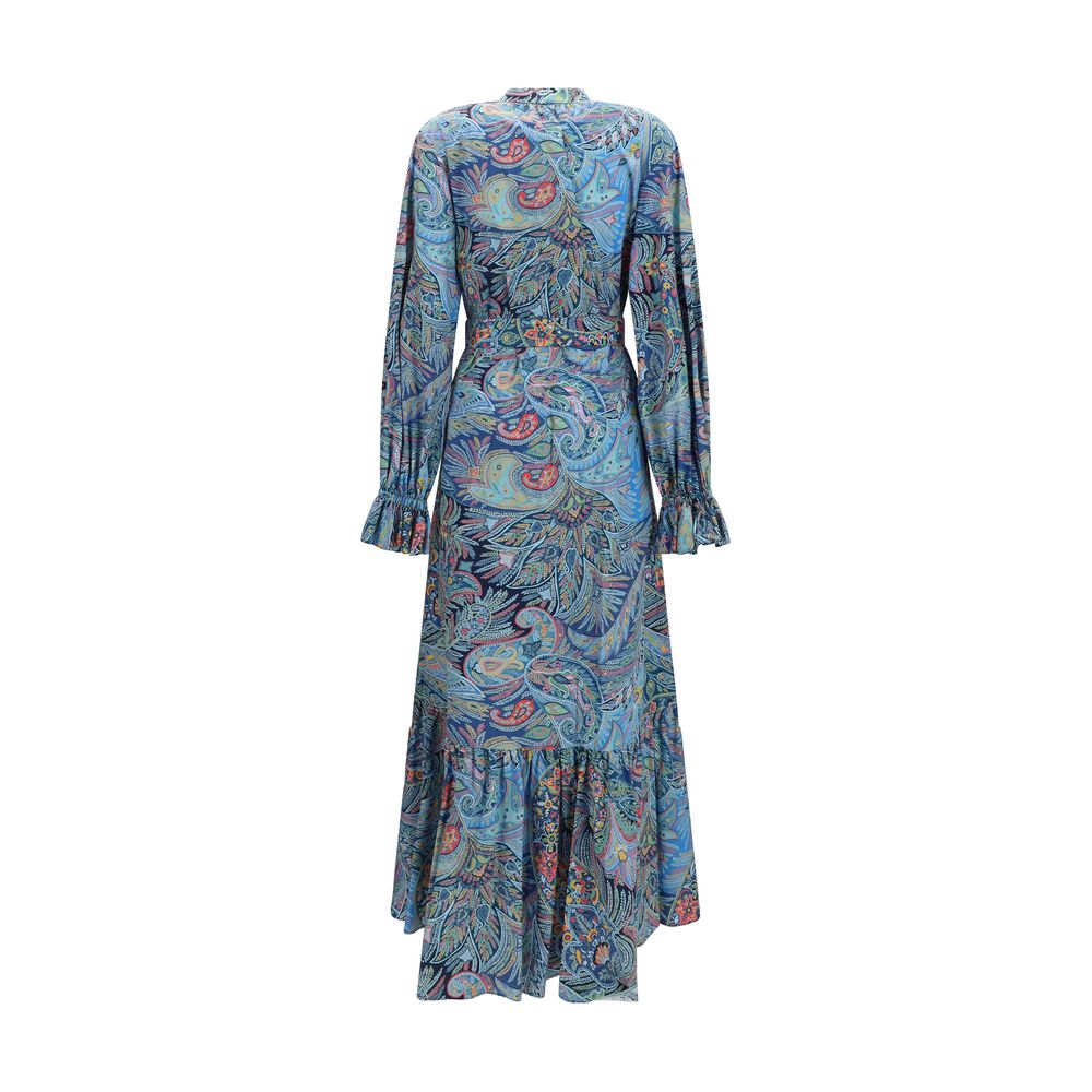 Blaues Freizeitkleid aus Baumwolle