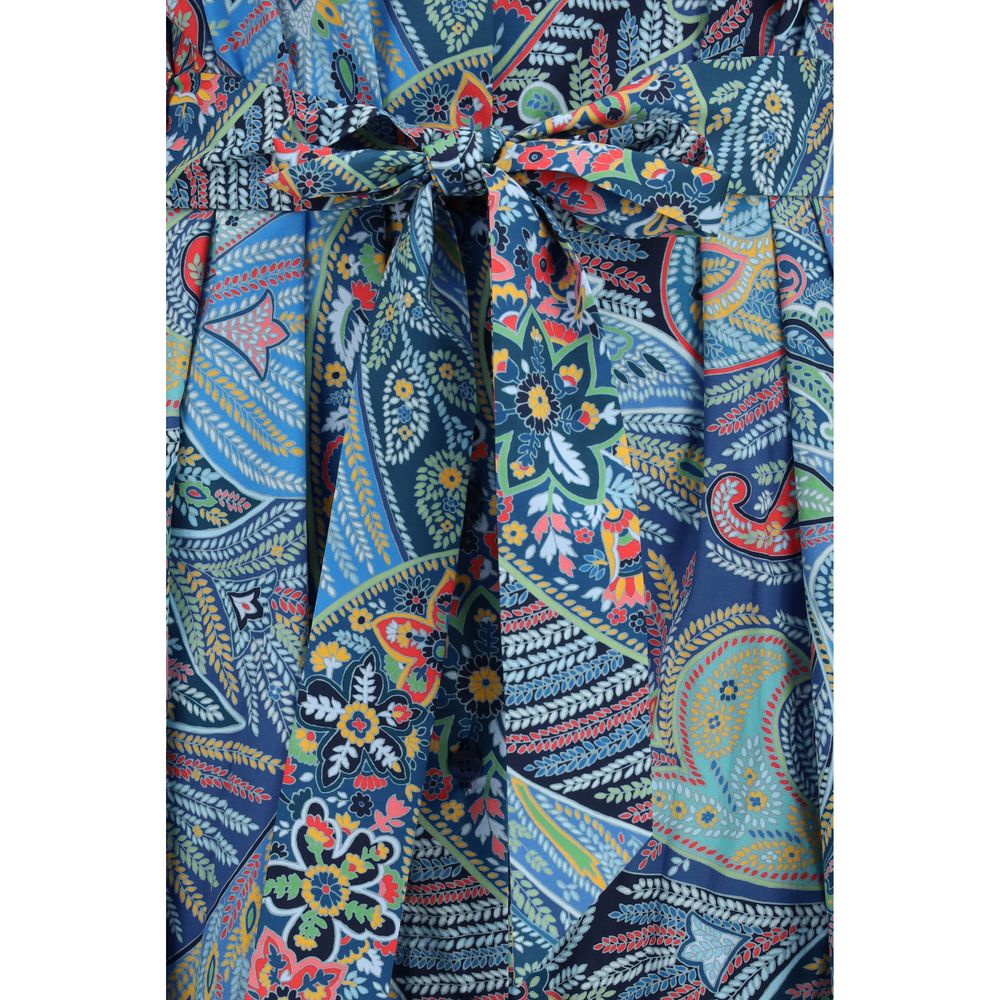 Blaues Freizeitkleid aus Baumwolle