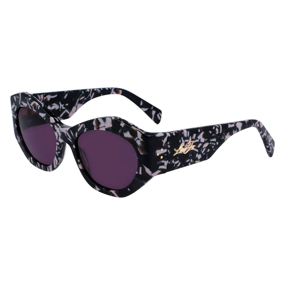 Sonnenbrille aus schwarzem Acetat