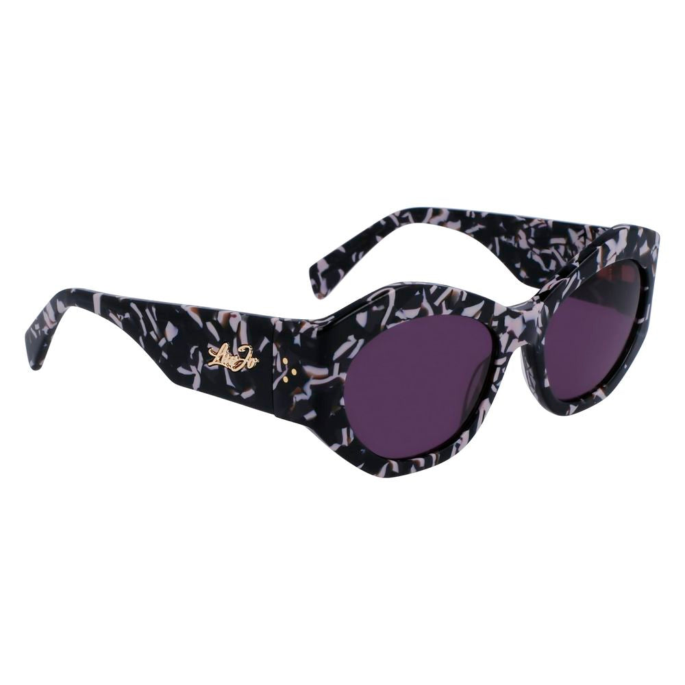 Sonnenbrille aus schwarzem Acetat