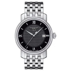 Graue Edelstahl-Armbanduhr