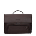 Business- und Laptoptasche aus braunem Leder