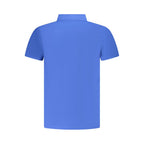 Blue Cotton Men's Polo